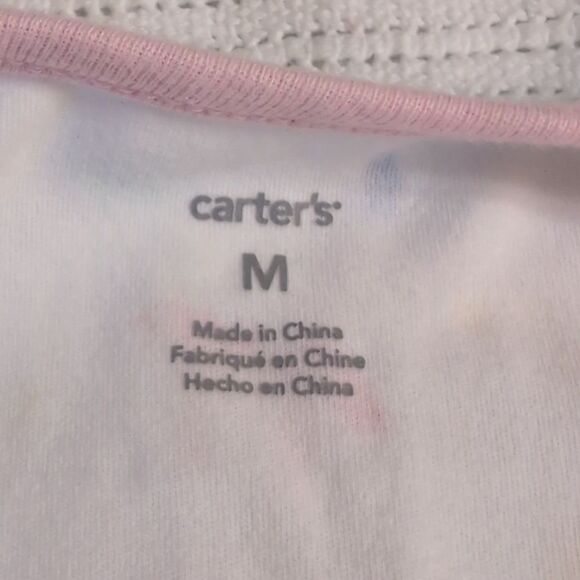 Carter's Medium 6-9 months Pink Unicorn Cotton Zippered Sleep Sack - Picture 4 of 9